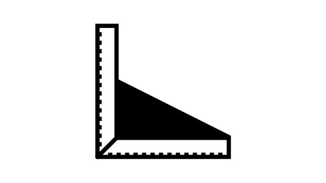 ruler tool repair line icon animation