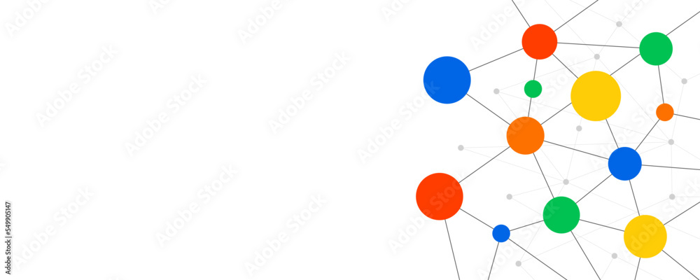 Poster Technology structure connect dots and lines background template.  Global linked digital database graphic vector. 
