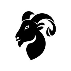 goat logo icon design vector