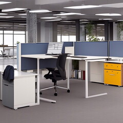 Office furniture in the business center