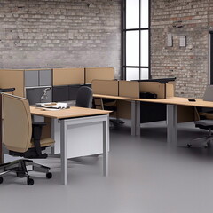 Office furniture in the business center