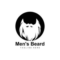 Beard Logo, Vector Barbershop, Design For Male Appearance, Barber, Hair, Fashion