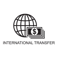 international transfer icon , business icon
