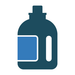 Disposable bottle, ketchup bottle, liquid container icon