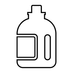 Disposable bottle, ketchup bottle, liquid container icon