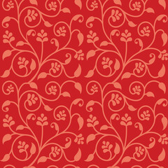 Vector Indian Floral Bail seamless pattern digital textile print. Vector illustration