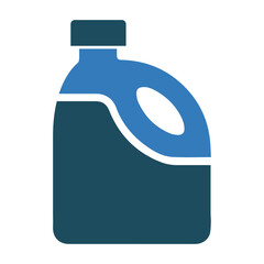 Disposable bottle, liquid container, plastic canister, icon