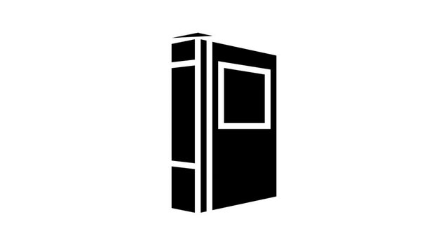 office folder line icon animation