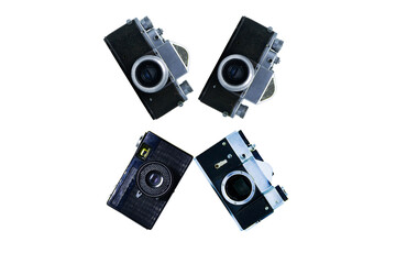 The letter X, made of cameras