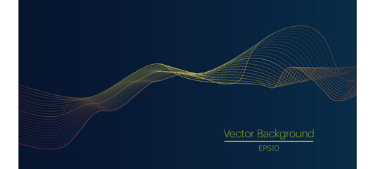 Modern unique Colorful design Vector line art Background