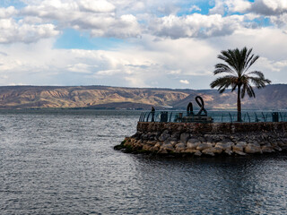 View of Lake Kinneret, Tiberias, Israel