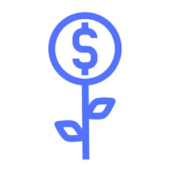 Obraz premium internet marketing investment money coin profit tree