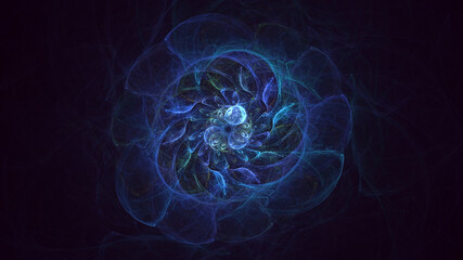 Obraz premium 3D rendering abstract round light background