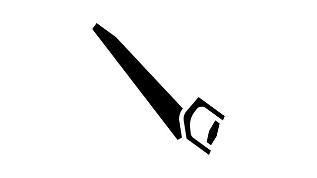 rip cut saw glyph icon animation