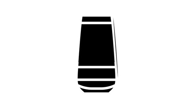 drink raspberry fruit berry line icon animation