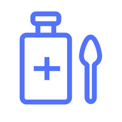 Fototapeta premium medical medicine syrup medicine bottle remedy cough syrup medicine