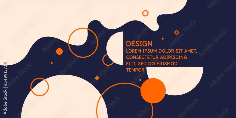 Poster modern backgrounds with abstract elements and dynamic shapes. compositions of geometric shapes. vect