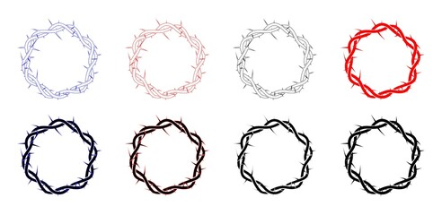 crown of thorns of jesus - illustration