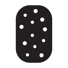 Carpet piece, door mat, floor mat icon