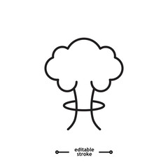 explosion. explode, abomb, bomb, war icon symbol logo illustration,editable stroke, flat design style isolated on white