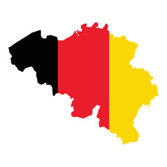 map of belgium