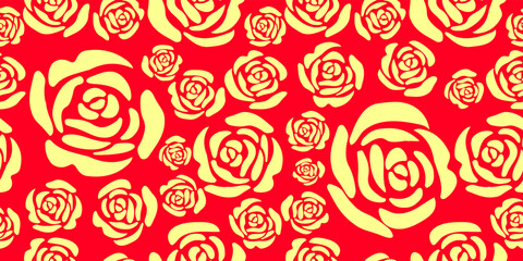 rose flower seamless pattern background