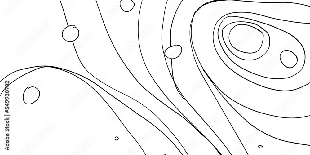 Aufkleber abstract line art pattern illustration for background design. flow outline geometric in panoramic co
