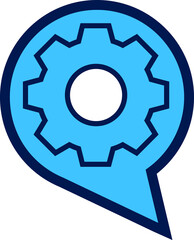 chat setting flat icon