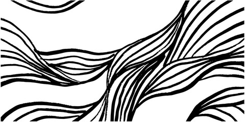 Abstract line background in hand drawn illustration style