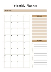 Monthly Planner Templates
