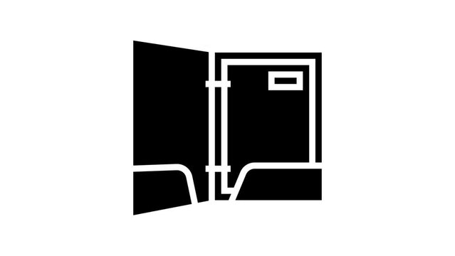 business folder line icon animation