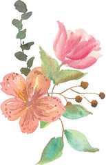 floral bouquet watercolor	
