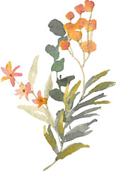 floral bouquet watercolor	