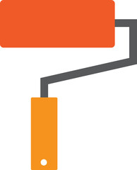 paint roller flat icon