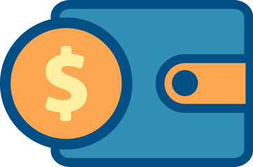 wallet flat icon