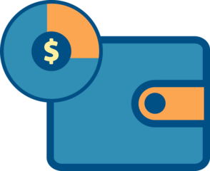 wallet flat icon