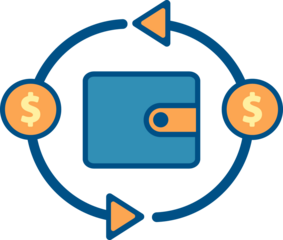 wallet flat icon
