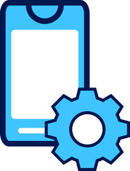 Obraz premium mobile setting icon
