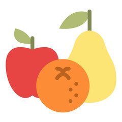 fruits diet food healthy icon
