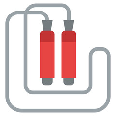 jumping rope workout diet fitness icon