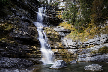 dreamy waterfall in tirol austria