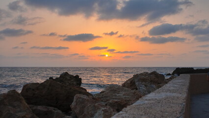 Obraz premium sunset over the sea