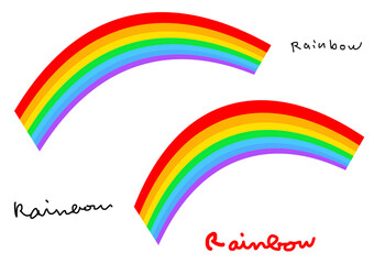 虹　rainbow テキスト