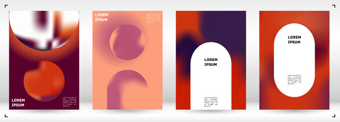 Vector Gradient Colorful Cover. Holographic Abstract Background Poster Design Template.