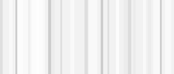 White trend background wide, neutral striped wallpaper splash, abstract texture. Minimal gray template with lines for website, light gradient design, vector illustration.