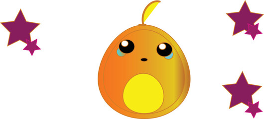 an orange upset while the star become shine