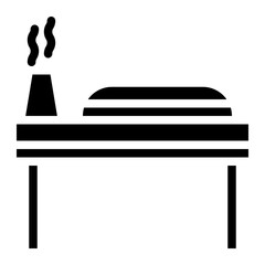bed spa massage furniture icon
