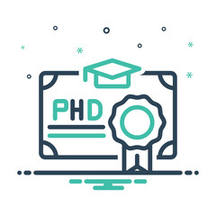 Mix icon for phd