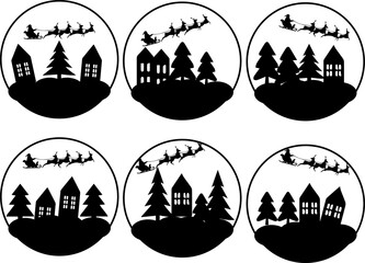 Christmas big village house