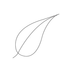 Leaf Icon isolated on a white background. in flat design. green leaf.